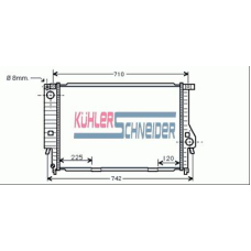 1405001 KUHLER SCHNEIDER Радиатор, охлаждение двигател