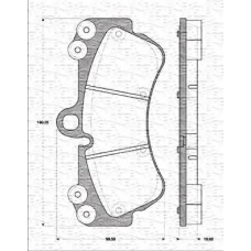 363702161394 MAGNETI MARELLI Комплект тормозных колодок, дисковый тормоз