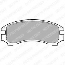 LP671 DELPHI Комплект тормозных колодок, дисковый тормоз