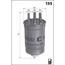 ELG5290 MECAFILTER Топливный фильтр