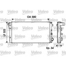 732954 VALEO Радиатор, охлаждение двигателя