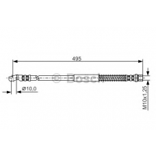 1 987 481 028 BOSCH Тормозной шланг