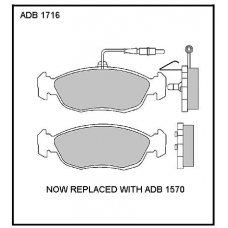 ADB1716 Allied Nippon Тормозные колодки