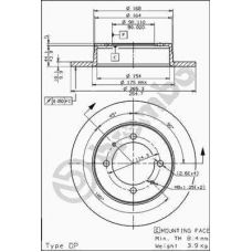 08.5639.20 BREMBO Тормозной диск