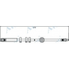 HOS3978 APEC Тормозной шланг