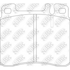 PN0285 NiBK Комплект тормозных колодок, дисковый тормоз