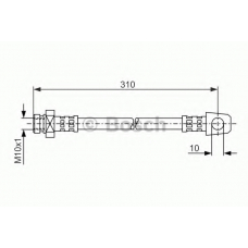 1 987 476 957 BOSCH Тормозной шланг