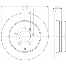 8DD 355 112-841 HELLA PAGID Тормозной диск