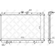 10-25096-SX STELLOX Радиатор, охлаждение двигателя