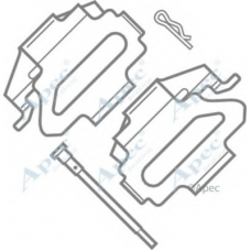 KIT431 APEC Комплектующие, тормозные колодки