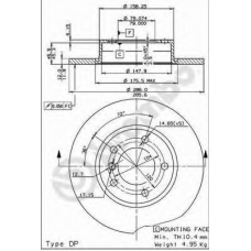 BS 7420 BRECO Тормозной диск