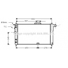 DWA2002 AVA Радиатор, охлаждение двигателя