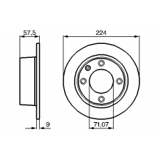 0 986 478 604 BOSCH Тормозной диск