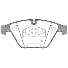 BPA0857.10 OPEN PARTS Комплект тормозных колодок, дисковый тормоз