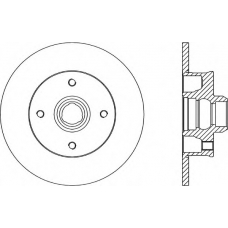 BDA1583.10 OPEN PARTS Тормозной диск