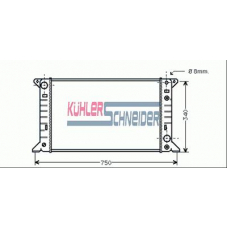 3601501 KUHLER SCHNEIDER Радиатор, охлаждение двигател