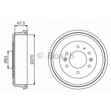 0 986 477 249 BOSCH Тормозной барабан