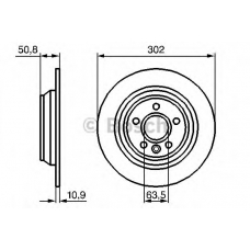 0 986 479 B94 BOSCH Тормозной диск