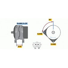 0 123 515 018 BOSCH Генератор