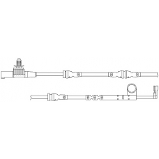 WS0276A KAWE Сигнализатор, износ тормозных колодок