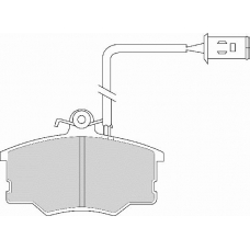 FD6242A NECTO Комплект тормозных колодок, дисковый тормоз