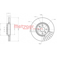 6110377 METZGER Тормозной диск