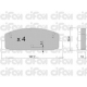 822-302-0 CIFAM Комплект тормозных колодок, дисковый тормоз