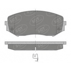 SP 482 SCT Комплект тормозных колодок, дисковый тормоз