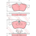 GDB1476 TRW Комплект тормозных колодок, дисковый тормоз