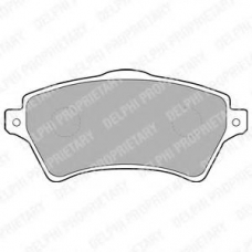 LP1652 DELPHI Комплект тормозных колодок, дисковый тормоз