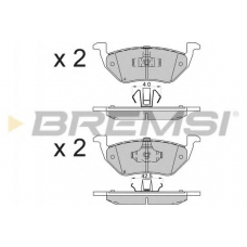BP3587 BREMSI Комплект тормозных колодок, дисковый тормоз