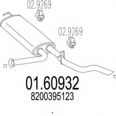 01.60932 MTS Глушитель выхлопных газов конечный