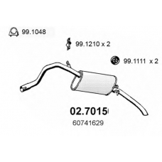 02.7015 ASSO Глушитель выхлопных газов конечный