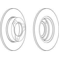 DDF004-1 FERODO Тормозной диск