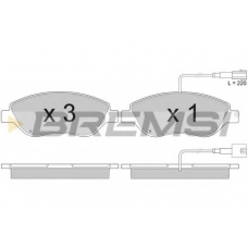 BP2944 BREMSI Комплект тормозных колодок, дисковый тормоз