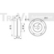 SK118293 SK Натяжной ролик, ремень грм