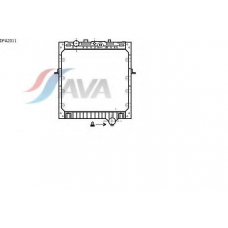 DFA2011 AVA Радиатор, охлаждение двигателя