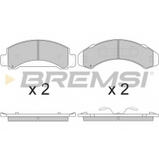 BP2840 BREMSI Комплект тормозных колодок, дисковый тормоз