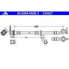 24.5264-0526.3 ATE Тормозной шланг