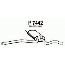 P7442 FENNO Средний глушитель выхлопных газов