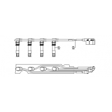 968F100 BREMI Комплект проводов зажигания