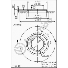 08.9137.10 BREMBO Тормозной диск