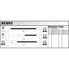 XC893 QUINTON HAZELL Комплект проводов зажигания