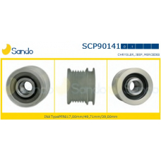 SCP90141.1 SANDO Ременный шкив, генератор