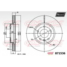 871536.6980 MAXTECH Тормозной диск