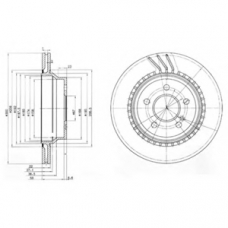 BG3758 DELPHI Тормозной диск