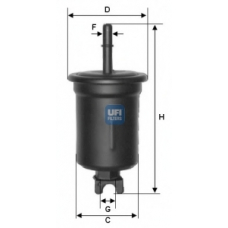 31.548.00 UFI Топливный фильтр