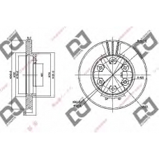 BD1098 DJ PARTS Тормозной диск