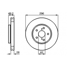 0 986 478 968 BOSCH Тормозной диск