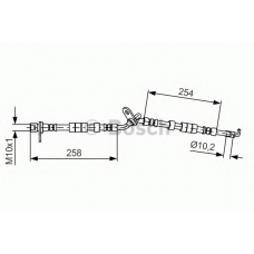 1 987 481 597 BOSCH Тормозной шланг